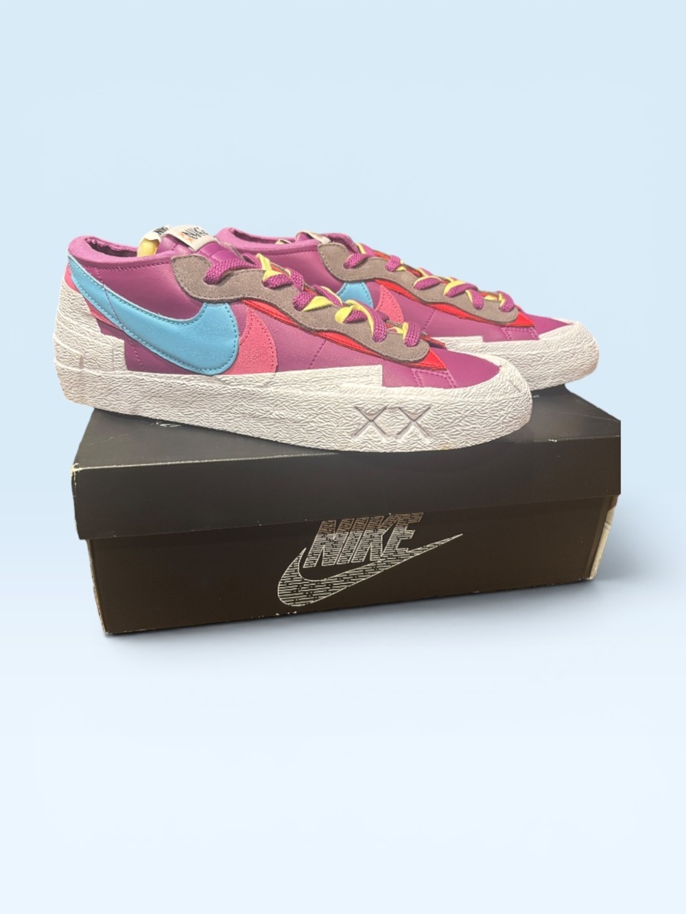 Size 11 - KAWS x sacai x Nike Blazer Low Purple Dusk